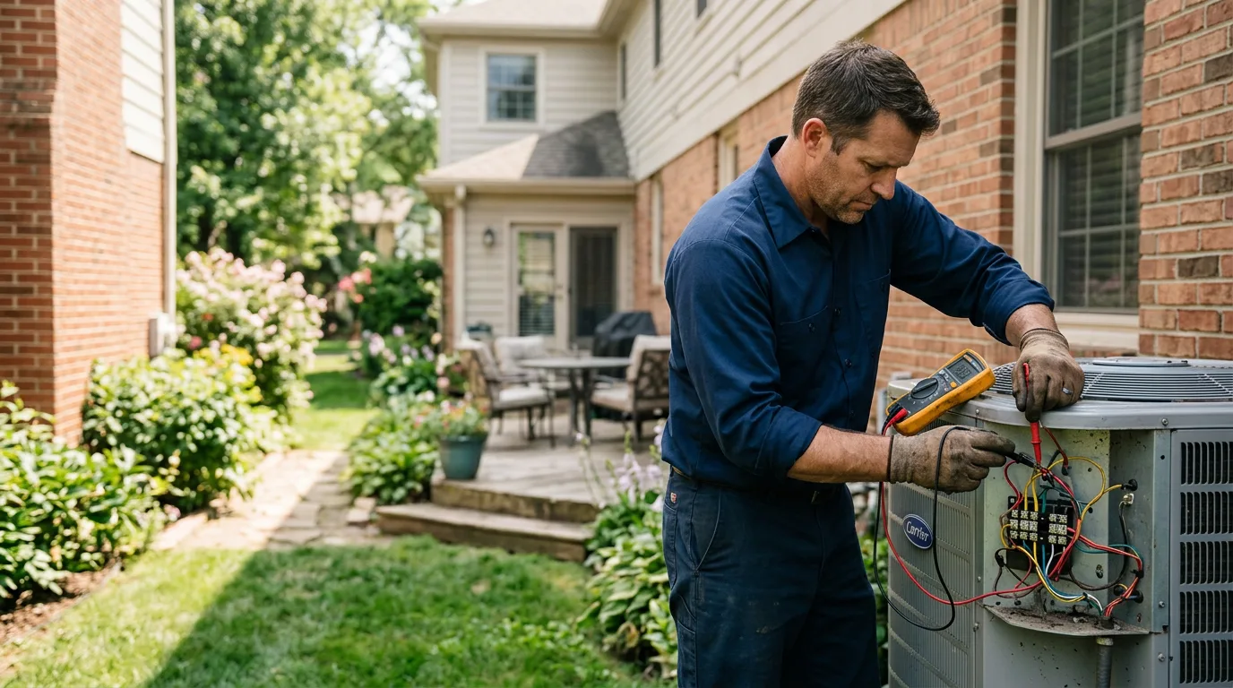 HVAC technician working near Bramwell, WV